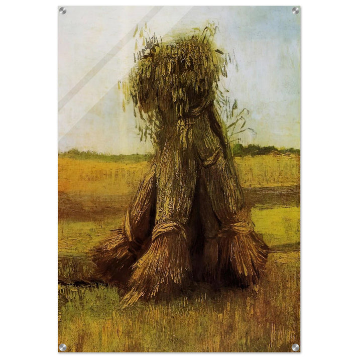Sheaves of Wheat in a Field - Vincent van Gogh Acrylic Print - 70x100 cm / 28x40″ inches