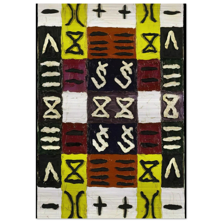 A Perfect Equal Area I - 1960 - Alfred Jensen Brushed Aluminum Print - 70x100 cm / 28x40 inches | Alfred Jensen Aluminum Print | Alfred Jensen Prints