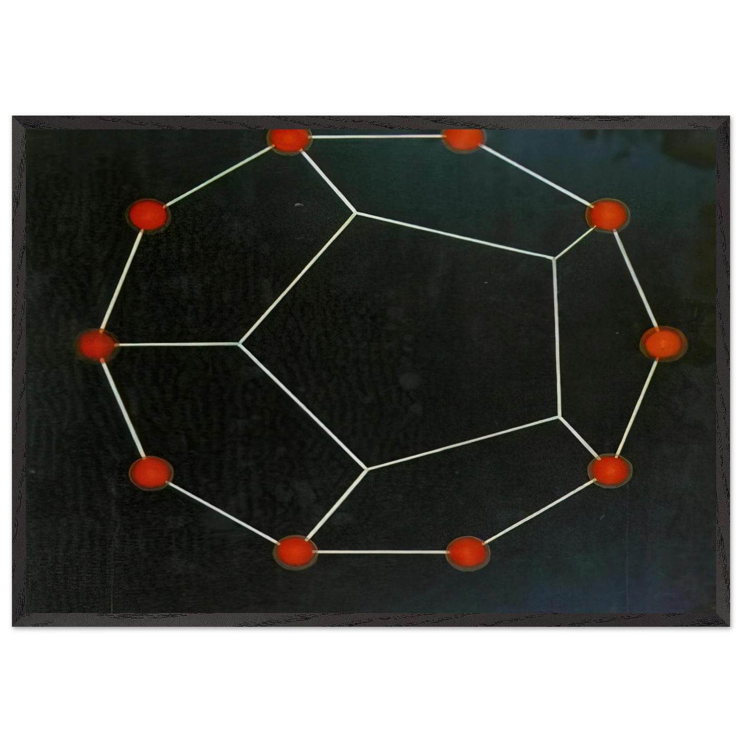 PENTAGONAL SARDANA 1 - Salvador Dali Framed Art Print – Black Wooden Frame - Default Title - -Framed Art Print