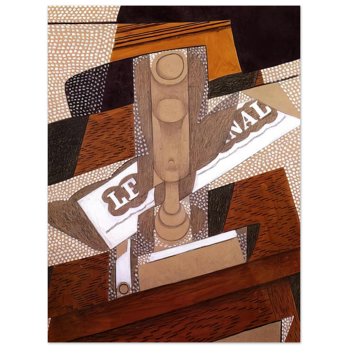 Juan Gris - THE PIPE 1916 75x100 cm / 30x40inches Fine Art Poster
