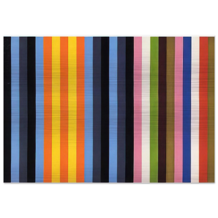 Flower Machine - 1964 - Gene Davis Brushed Aluminum Print - 70x100 cm / 28x40 inches | Gene Davis Aluminum Print | Gene Davis Prints