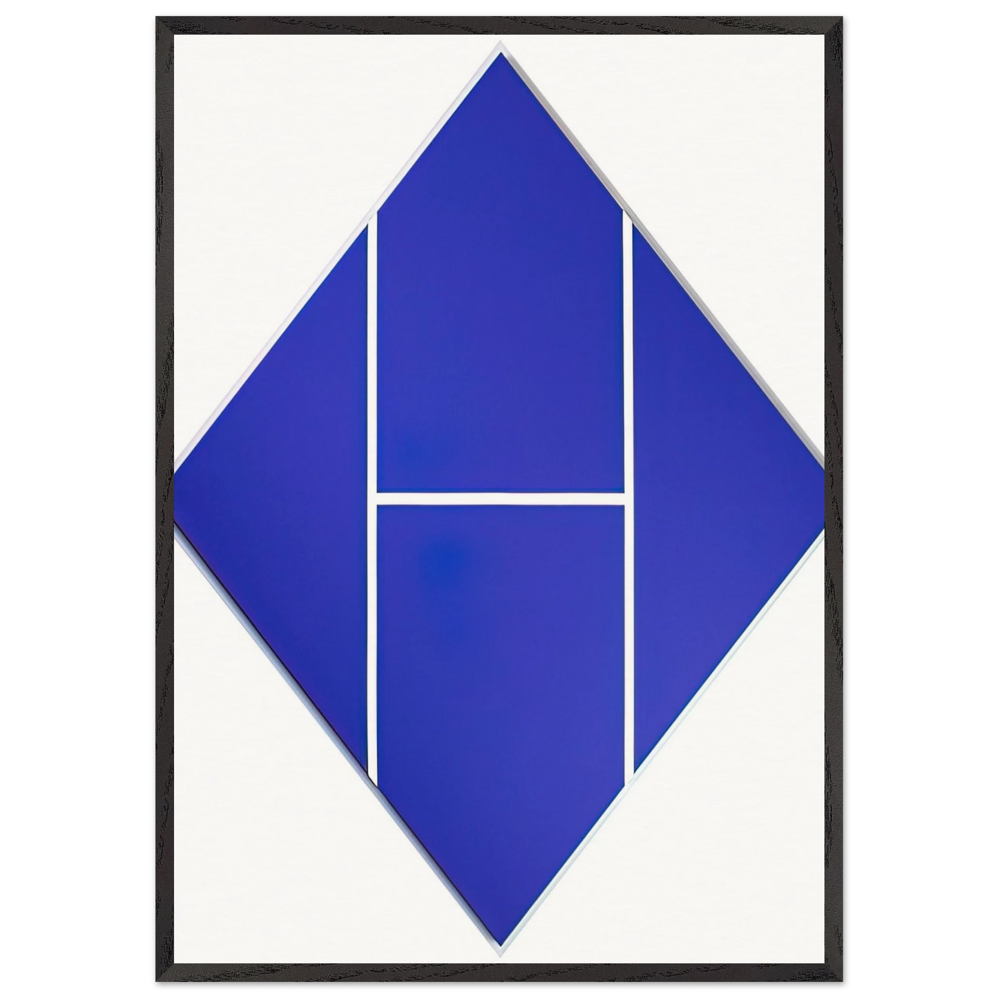 Cobalt - 1982 - Carmen Herrera Framed Art Print – Black Wooden Frame - Default Title - -Framed Art Print