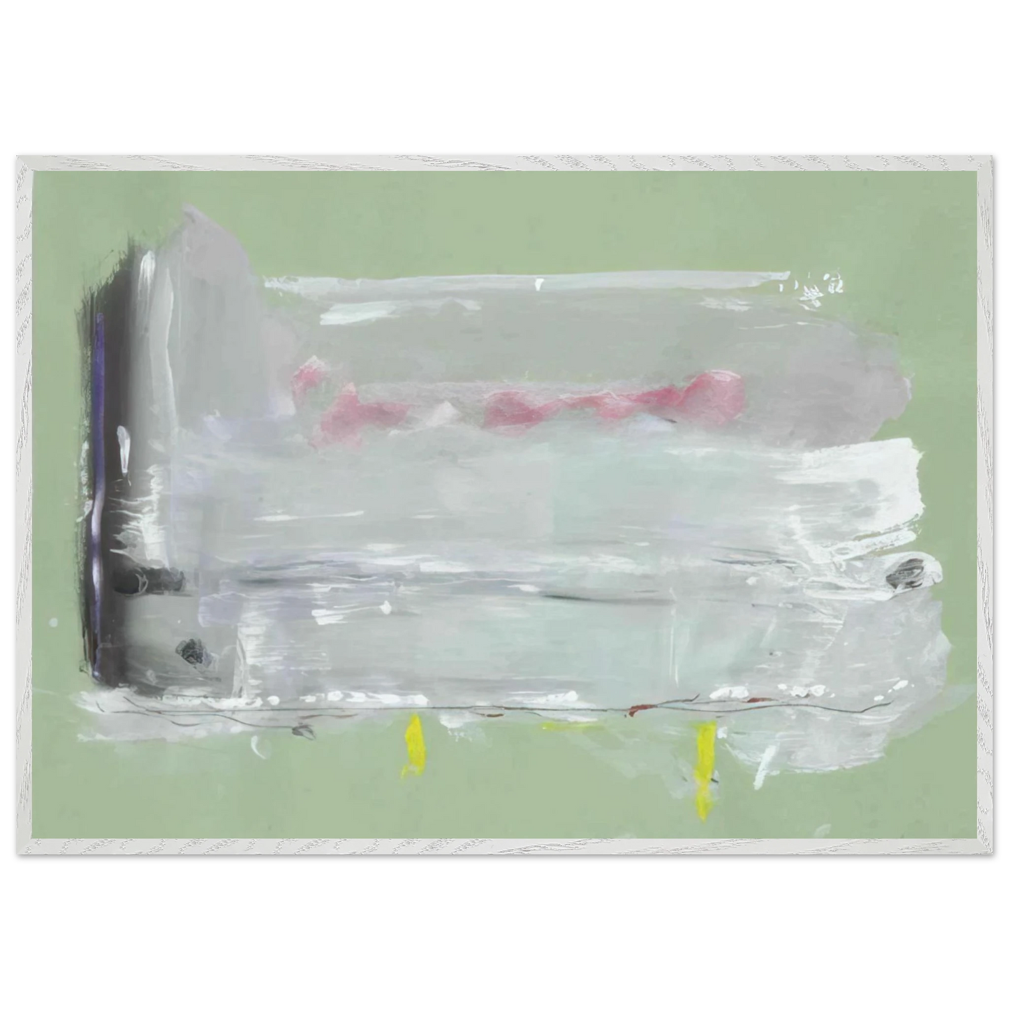 Helen Frankenthaler - Untitled - 1984 Wall art - A2 (42 x 59.4 cm) - Premium Wooden Framed Poster With Fine Art Paper - Black frame