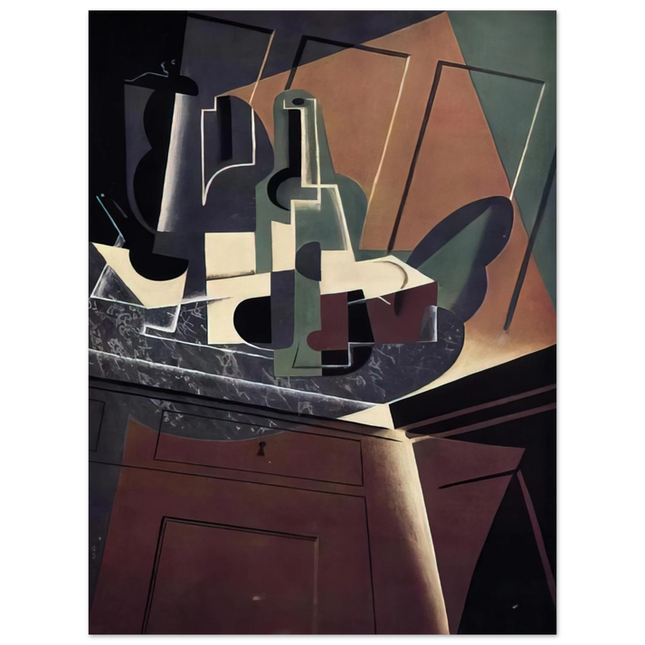 Juan Gris - THE SIDEBOARD 1917 75x100 cm / 30x40inches Fine Art Poster