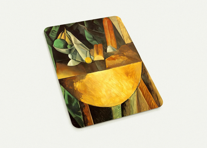 Bread and dish with fruits on the table By Pablo Picasso Pack of 10 Post Cards | Pablo Picasso Post Cards | A6 (10.5 x 14.8 cm) - 4.1 x 5.8 inches