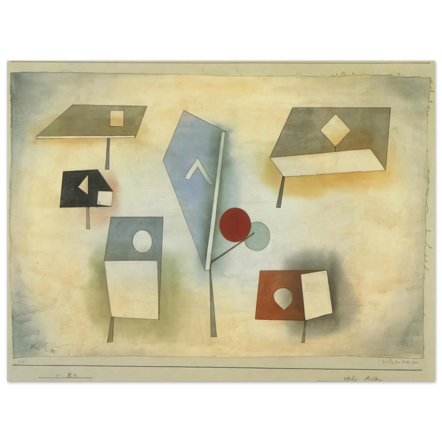 Paul Klee - SIX SPECIES 1921 Fine Art Poster - Default Title