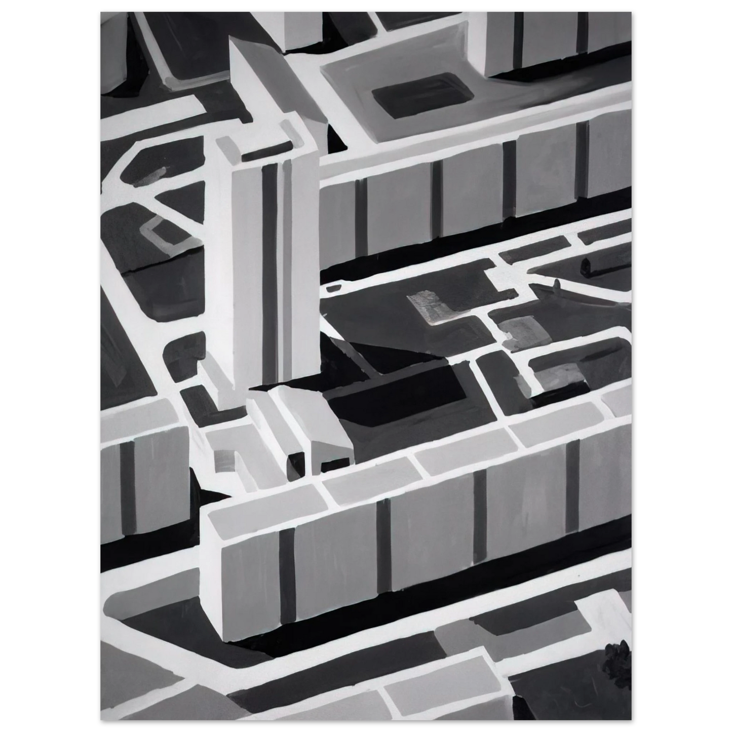 Gerhard Richter - TOWNSCAPE SL 1969 Fine Art Poster - Default Title