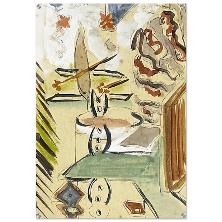 Untitled Abstraction - Abstract Expressionism - Betty Parsons Acrylic Print - 70x100 cm / 28x40″ inches | Betty Parsons Wall Art | Betty Parsons Prints