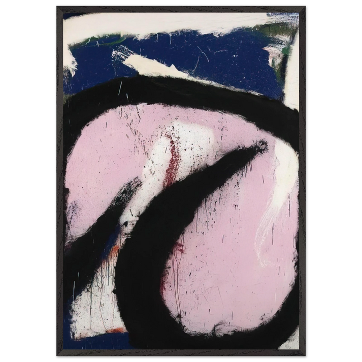 Eudocia - 1967 - Norman Bluhm 70x100 cm / 28x40 inches Framed Art Print – Black Wooden Frame