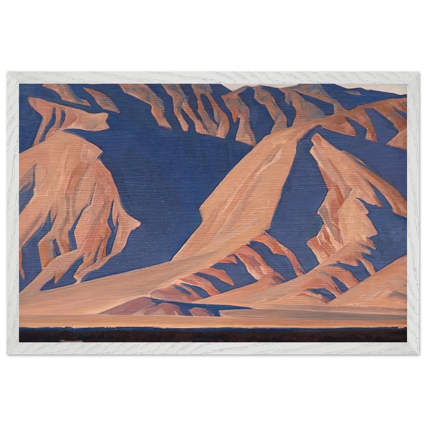 Maynard Dixon - INYO MOUNTAINS 1944 Wall art - 50x70 cm / 20x28 inches - Premium Wooden Framed Poster With Fine Art Paper-canvas - Wood frame