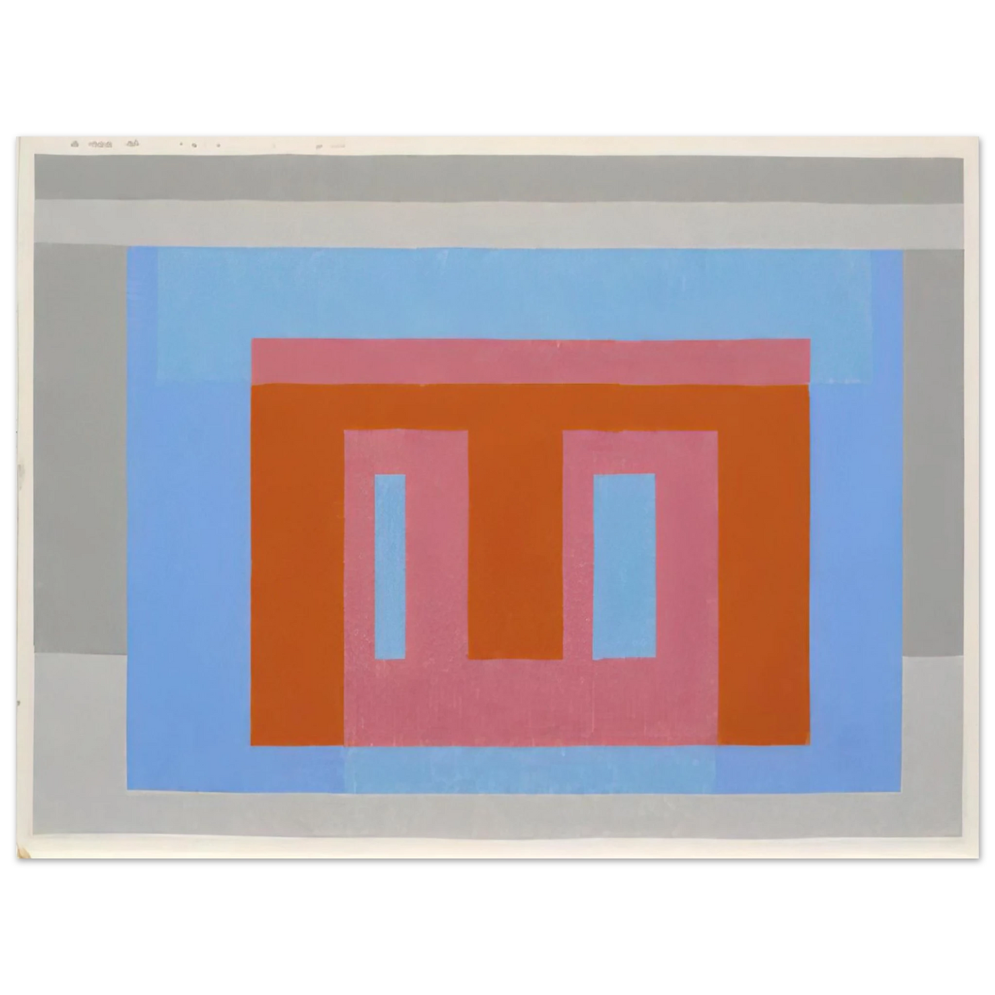 Josef Albers - ADOBE VARIANT LUMINOUS DAY 1952 Fine Art Poster - Default Title