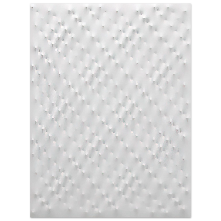 Enrico Castellani - Superficie bianca - 2005 75x100 cm / 30x40inches Fine Art Poster