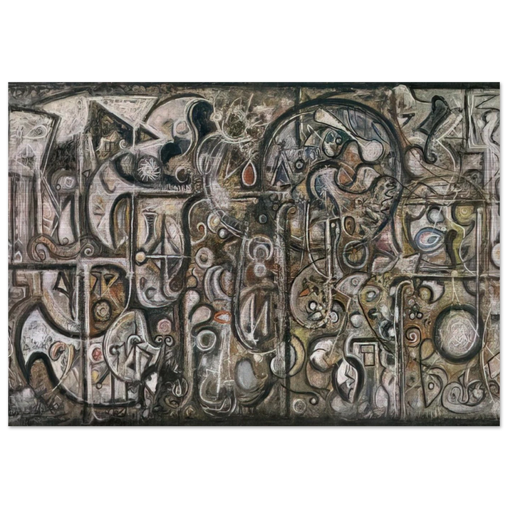 Symphony No. 1, The Transcendental - Richard Pousette-Dart Brushed Aluminum Print - 70x100 cm / 28x40 inches | Richard Pousette-Dart Aluminum Print | Richard Pousette-Dart Prints
