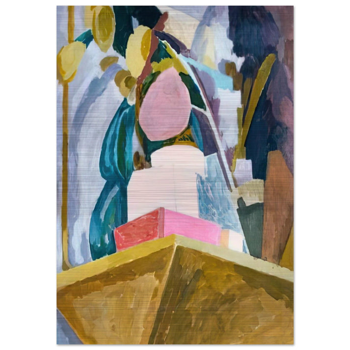STILL LIFE ON CORNER OF A MANTELPIECE 1914 - Vanessa Bell Brushed Aluminum Print - 70x100 cm / 28x40 inches | Vanessa Bell Aluminum Print | Vanessa Bell Prints