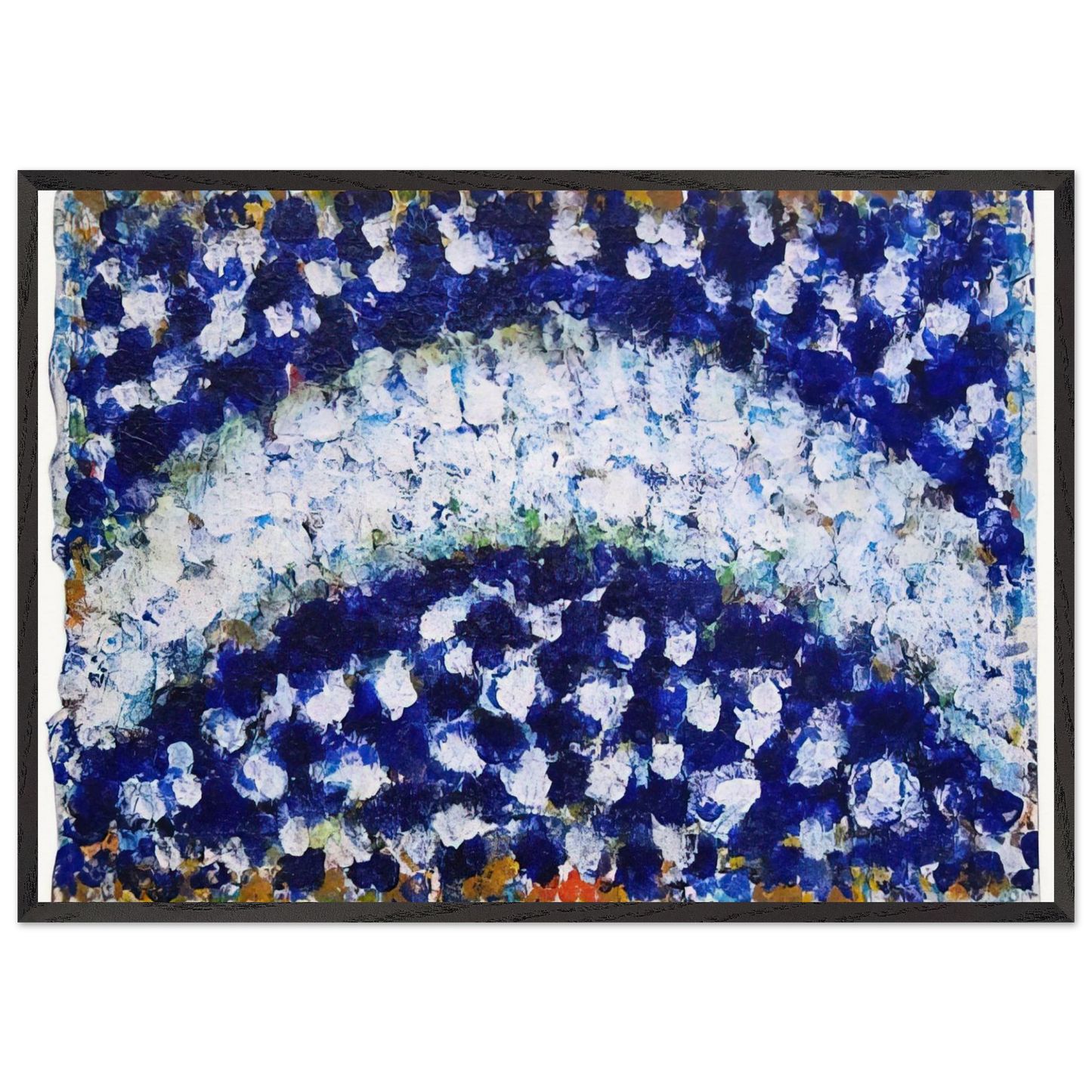 Intensive Crescent - 1985 - Richard Pousette-Dart 70x100 cm / 28x40 inches Framed Art Print – Black Wooden Frame