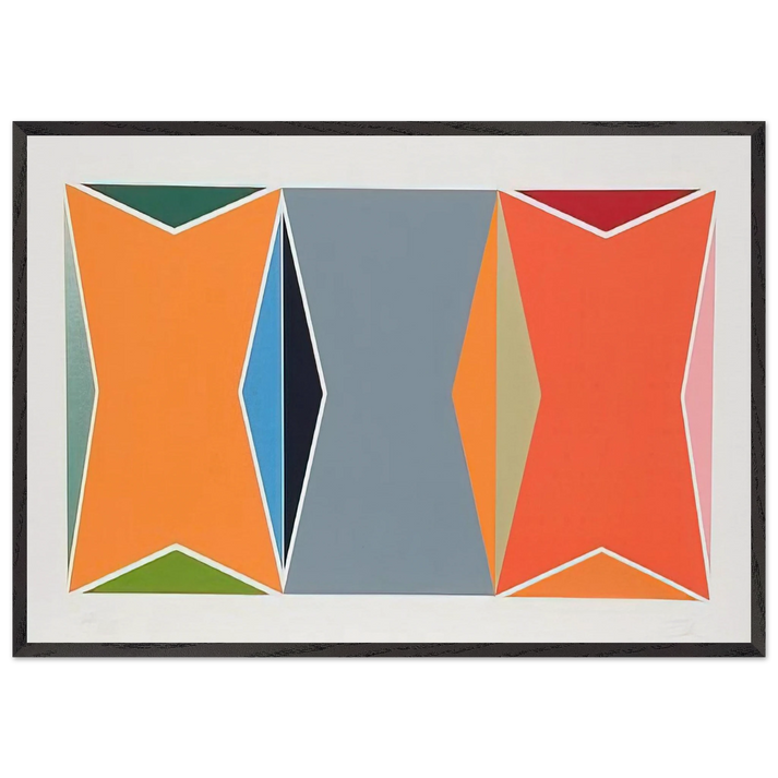 Untitled 1 - 1979 - Larry Zox 70x100 cm / 28x40 inches Framed Art Print – Black Wooden Frame
