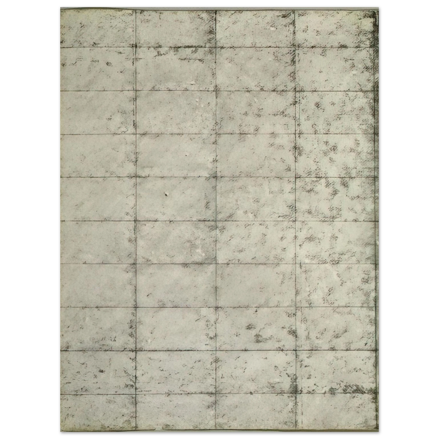 Brice Marden - Untitled Black and Cream Grid - 1964 Fine Art Poster - Default Title