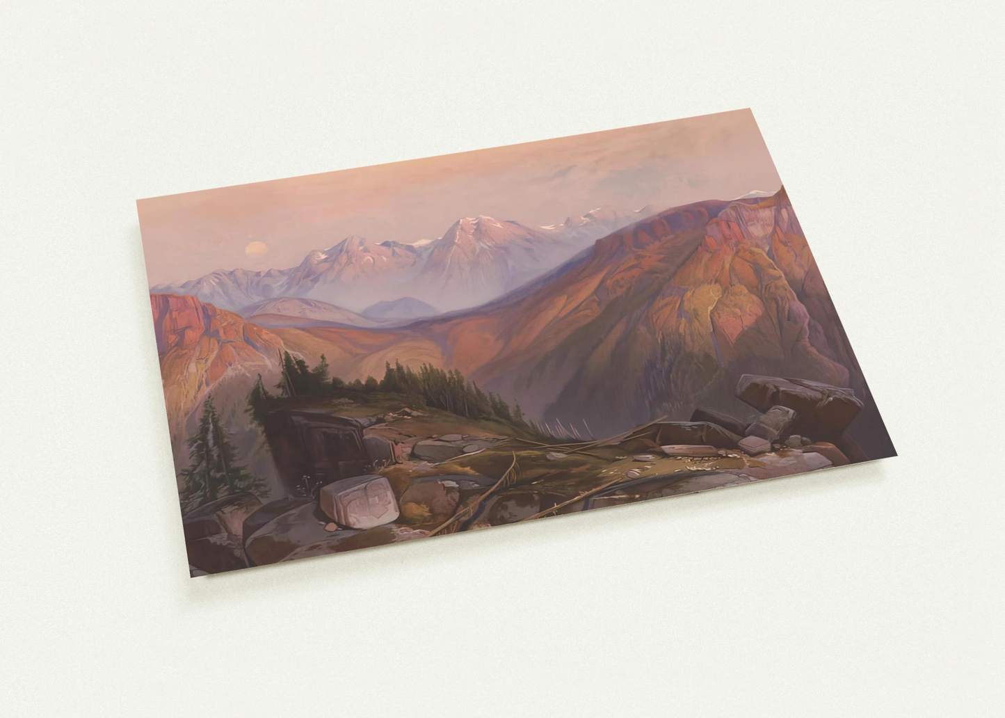 Lower Yellowstone Range By Thomas Moran Pack of 10 Post Cards | Thomas Moran Post Cards | A6 (10.5 x 14.8 cm) - 4.1 x 5.8 inches
