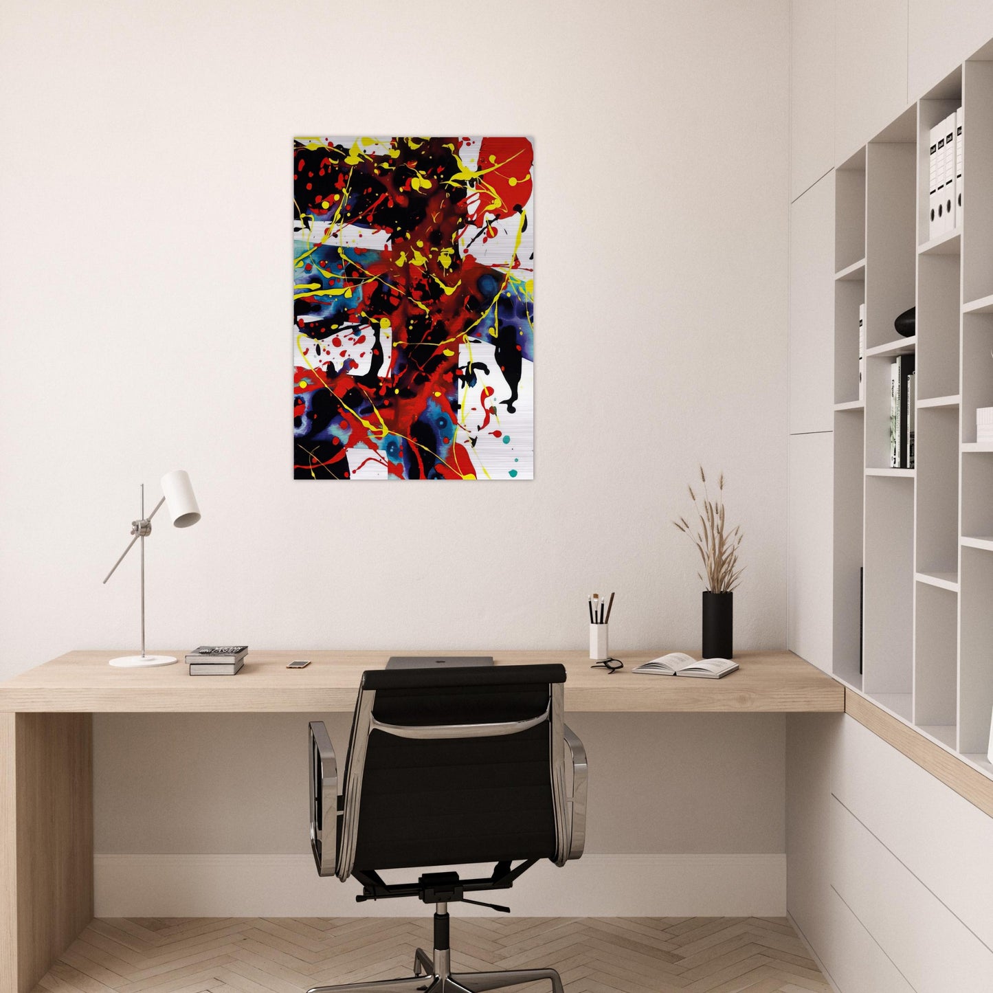 Untitled SFP94-49 SFF 1723 - Sam Francis Brushed Aluminum Print - 70x100 cm / 28x40 inches | Sam Francis Aluminum Print | Sam Francis Prints