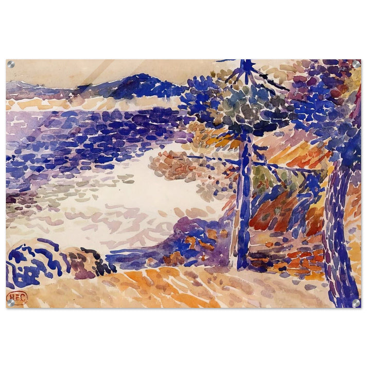 Pines by the Sea - Henri-Edmond Cross Acrylic Print - 70x100 cm / 28x40″ inches