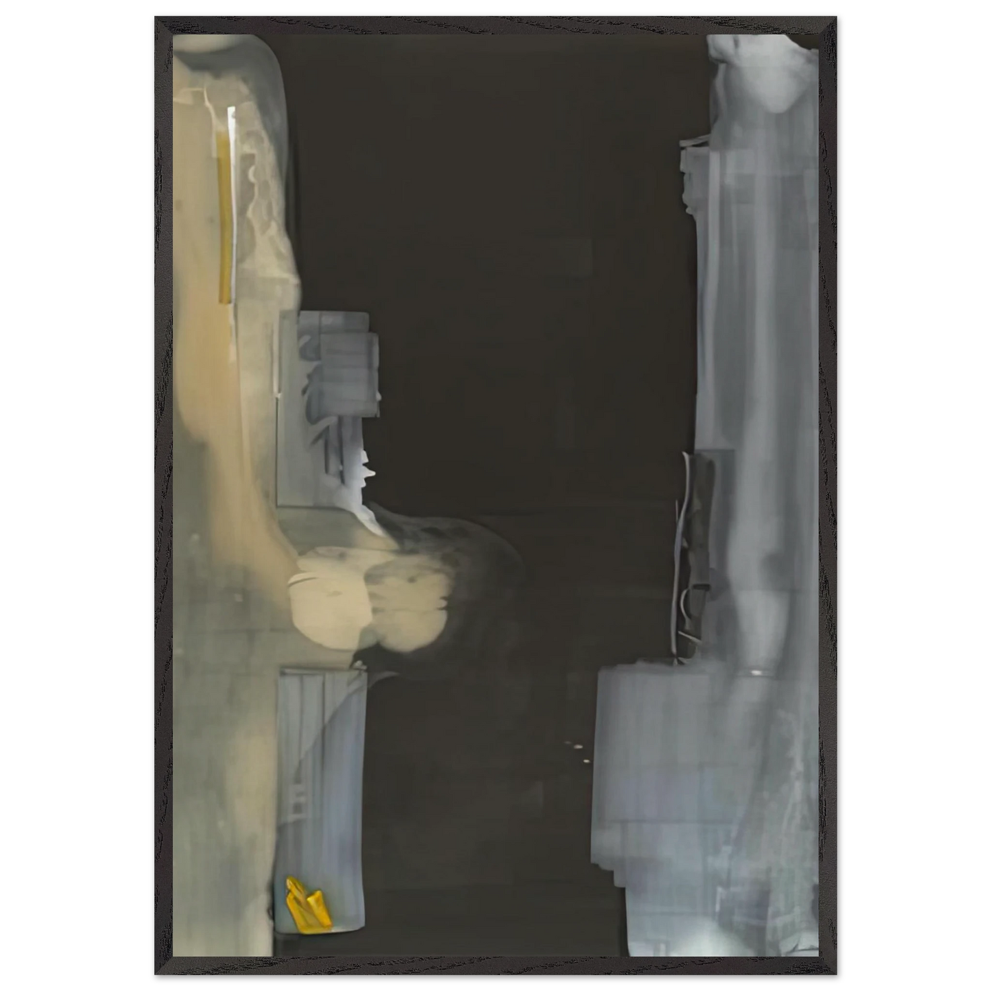 Toward Dark 1988- - Helen Frankenthaler 70x100 cm / 28x40 inches Framed Art Print – Black Wooden Frame