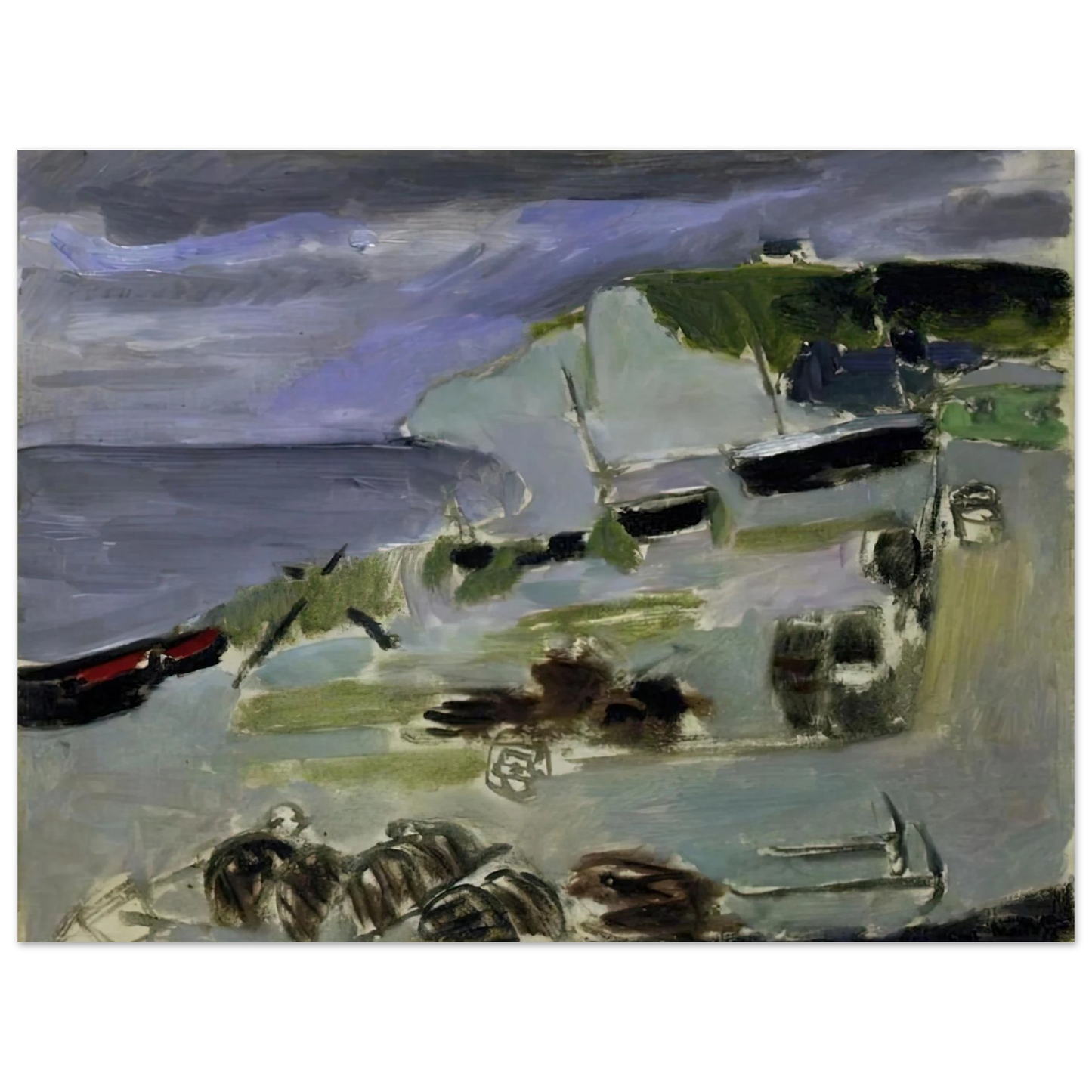 Henri Matisse - BOATS ON THE BEACH ETRETAT 1920 Fine Art Poster - Default Title