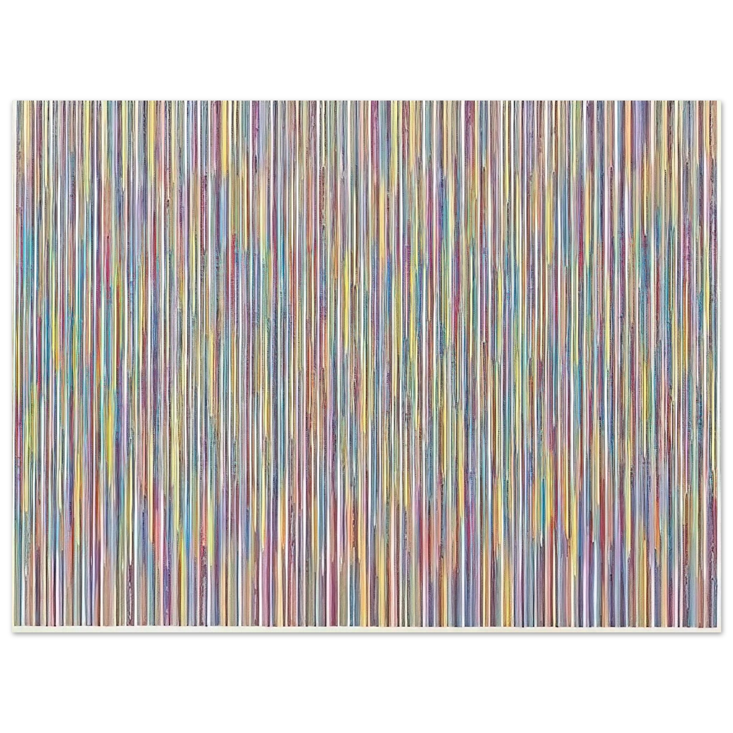 Gene Davis - Monet's Garden - 1980 Fine Art Poster - Default Title