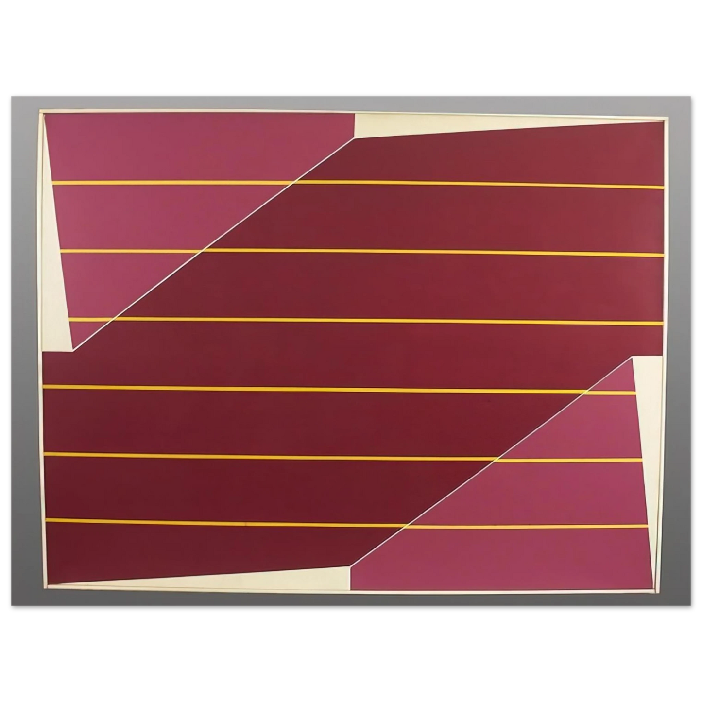 Larry Zox - Line Rotation - 1964 Fine Art Poster - Default Title