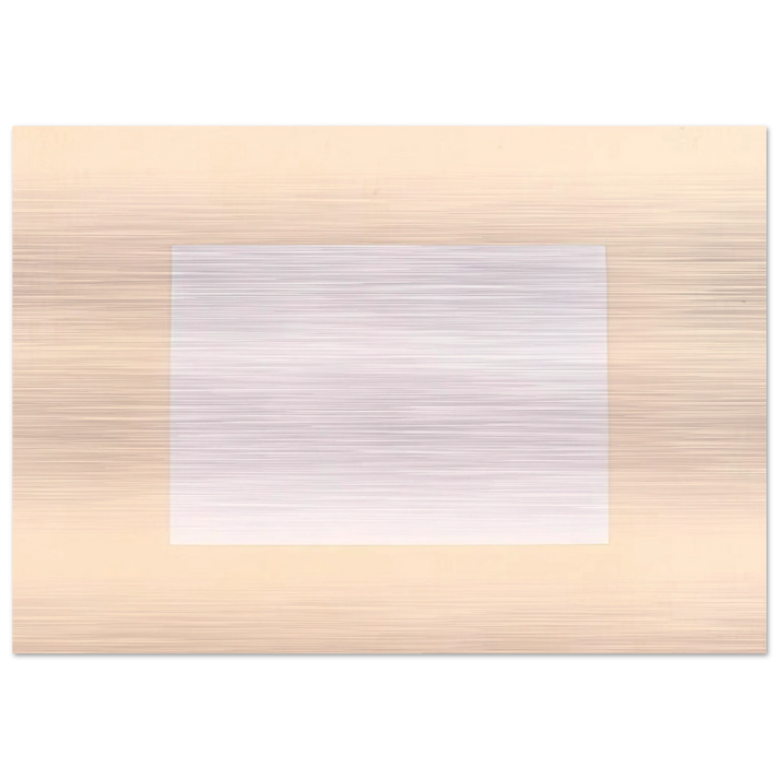 Untitled From Six Aquatints - 1975 - Robert Ryman Brushed Aluminum Print - 70x100 cm / 28x40 inches | Robert Ryman Aluminum Print | Robert Ryman Prints