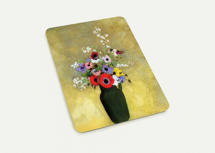 FLOWERS IN A GREEN PITCHER By Odilon Redon Pack of 10 Post Cards | Odilon Redon Post Cards | A6 (10.5 x 14.8 cm) - 4.1 x 5.8 inches