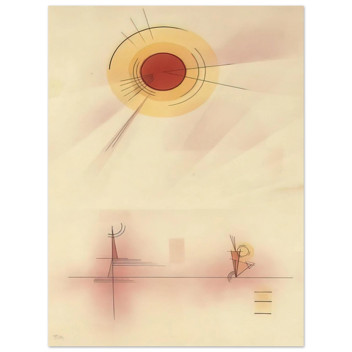 Wassily Kandinsky - STRAHLEN 1929 75x100 cm / 30x40inches Fine Art Poster