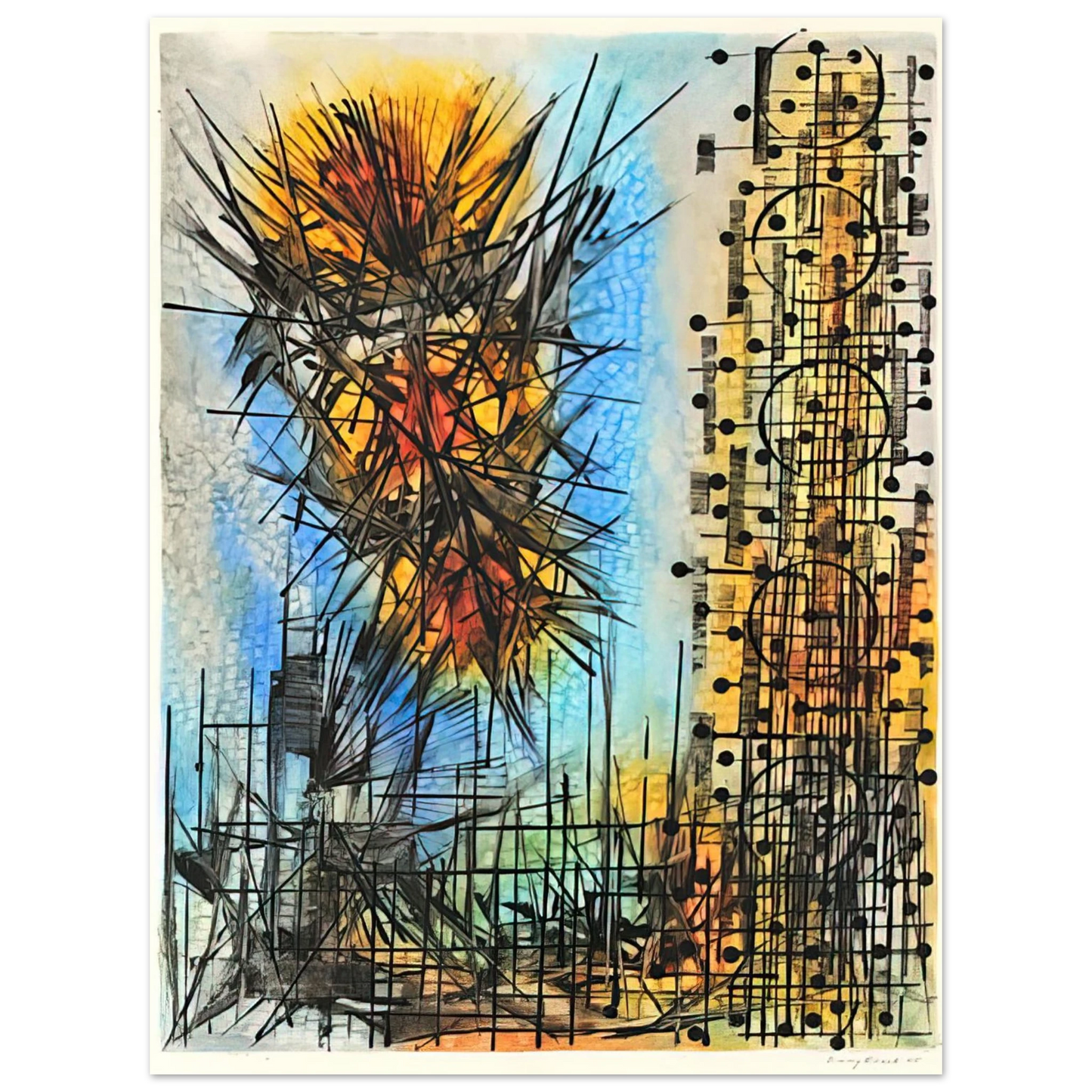 Jimmy Ernst - Observation VII - 1965 Fine Art Poster - Default Title