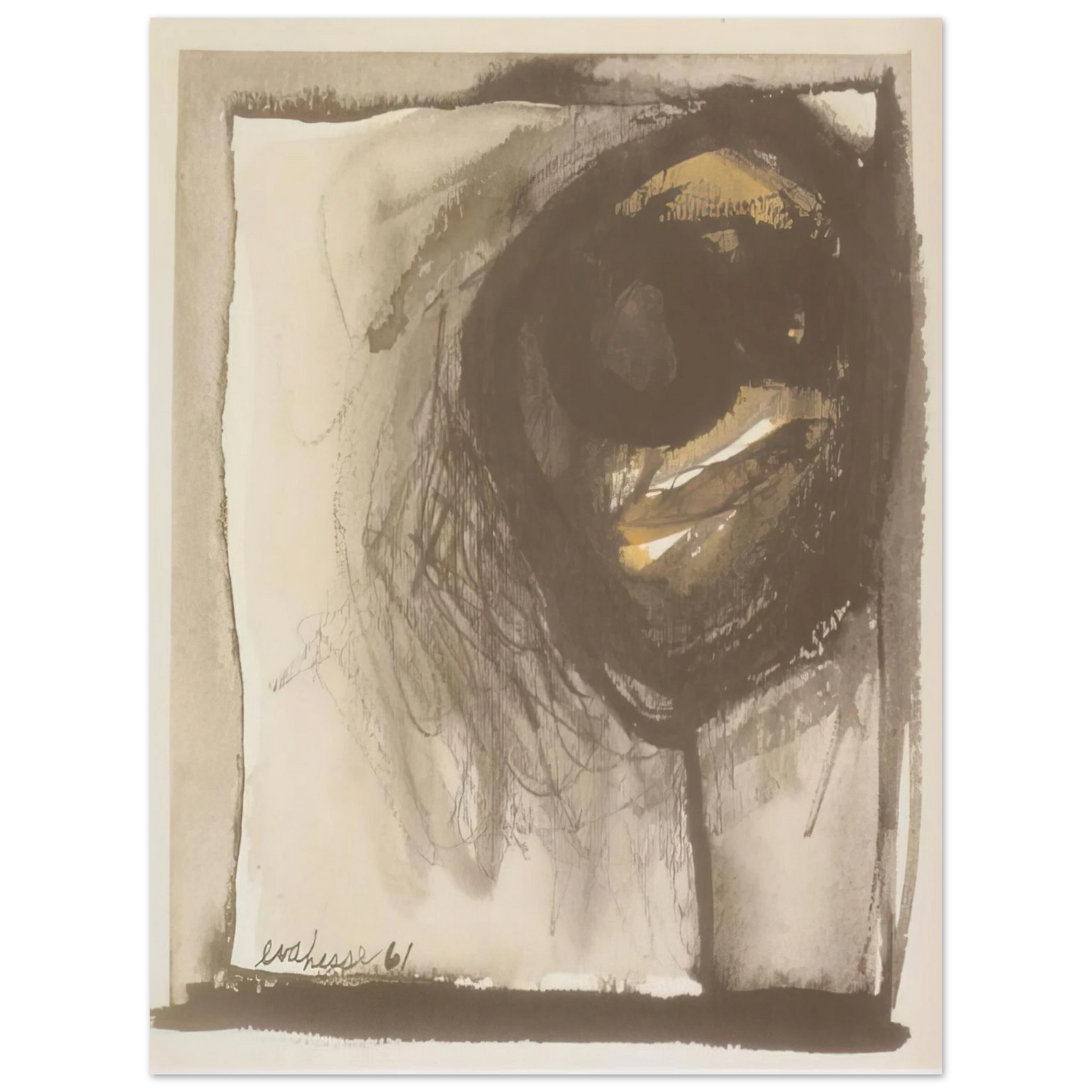 Eva Hesse - UNTITLED 1961 Fine Art Poster - Default Title
