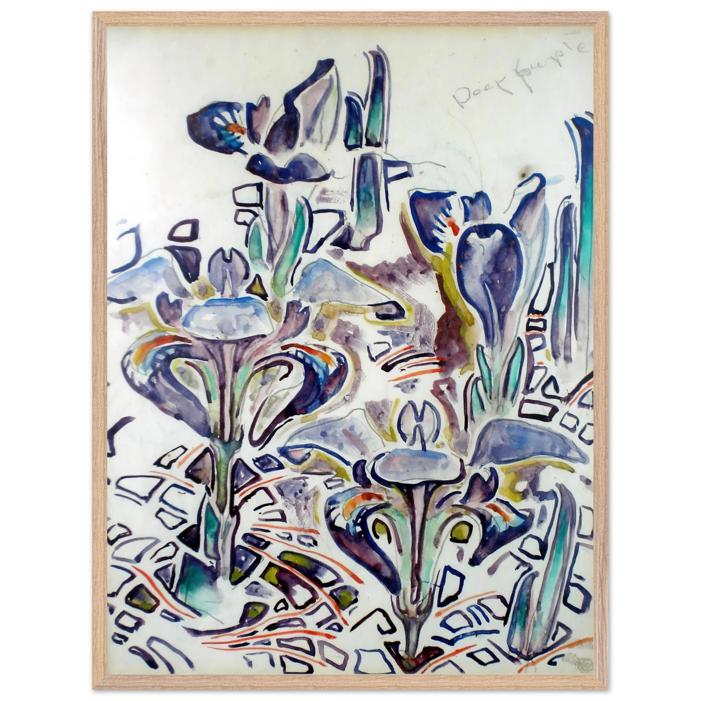 Walter Inglis Anderson - Walter Anderson Wall art - 30x40 cm / 12x16 Inches - Premium Wooden Framed Poster With Fine Art Paper - Wood frame