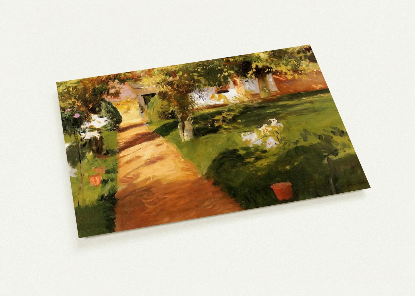 Millet's Garden By John Singer Sargent Pack of 10 Post Cards | John Singer Sargent Post Cards | A6 (10.5 x 14.8 cm) - 4.1 x 5.8 inches