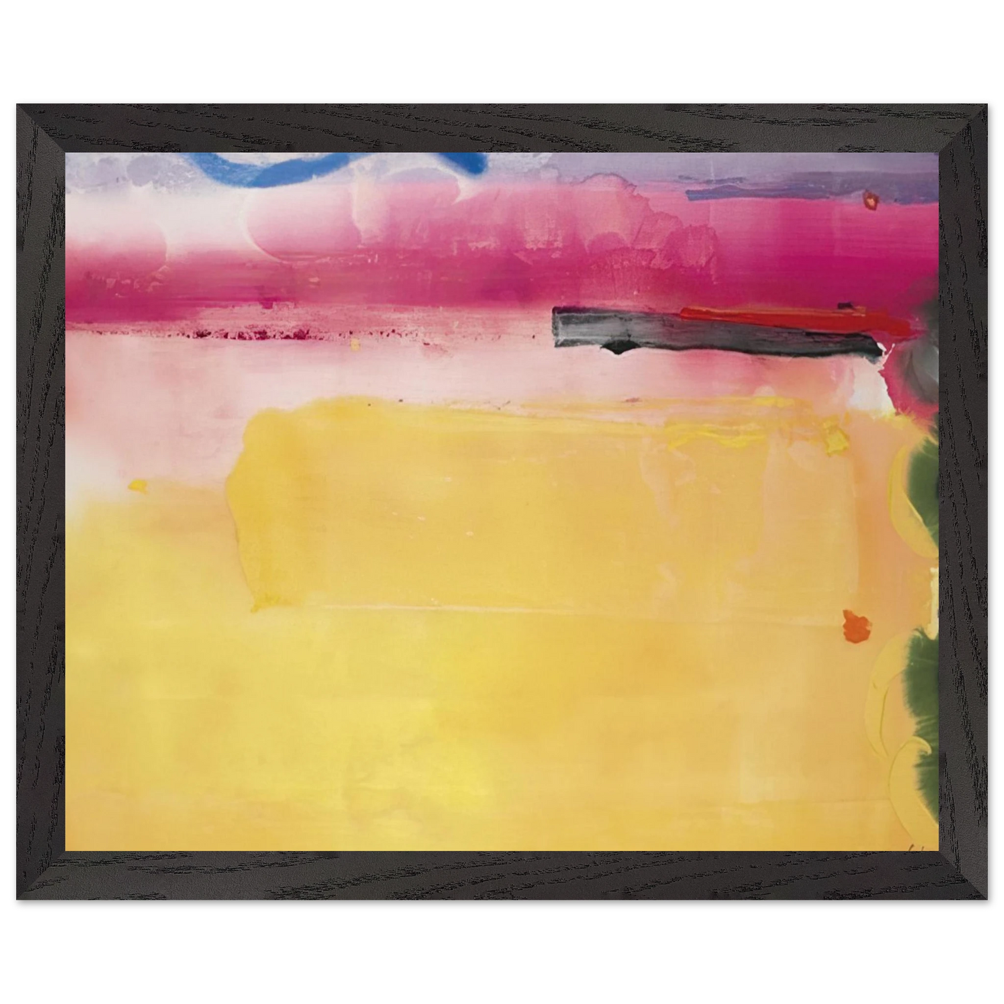 Helen Frankenthaler - Black-Eyed Susan - 1988 Wall art - 40x50 cm / 16x20 inches - Premium Wooden Framed Poster With Fine Art Paper - Black frame