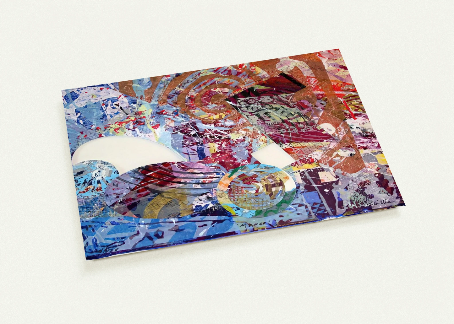 Manet II By Sam Gilliam Pack of 10 Post Cards | Sam Gilliam Post Cards | A6 (10.5 x 14.8 cm) - 4.1 x 5.8 inches