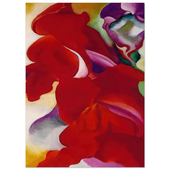 Georgia O'Keeffe - Red Snapdragons Fine Art Poster