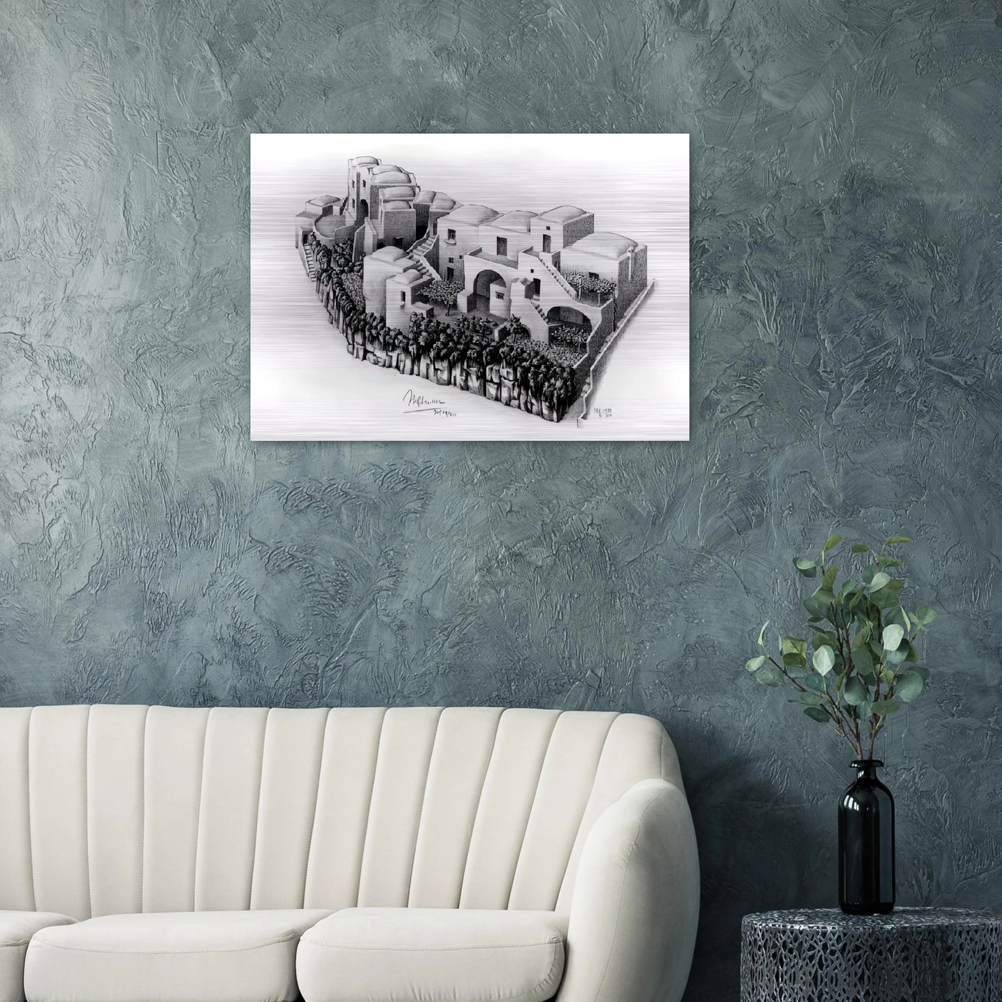 ESCHER (24) - MC Escher Brushed Aluminum Print - 70x100 cm / 28x40 inches | MC Escher Aluminum Print | MC Escher Prints