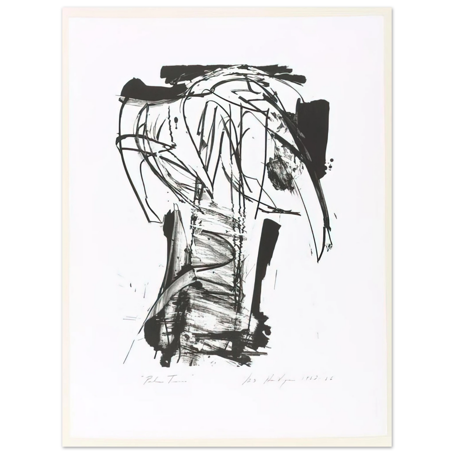 Grace Hartigan - Palm Trees, from the Series The Archaics Fine Art Poster - Default Title