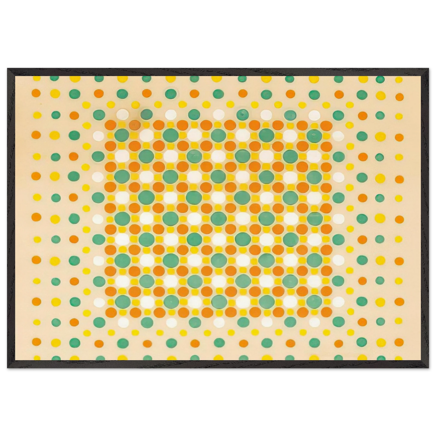 Quilt - 1963 - Thomas Downing Framed Art Print – Black Wooden Frame - Default Title - -Framed Art Print