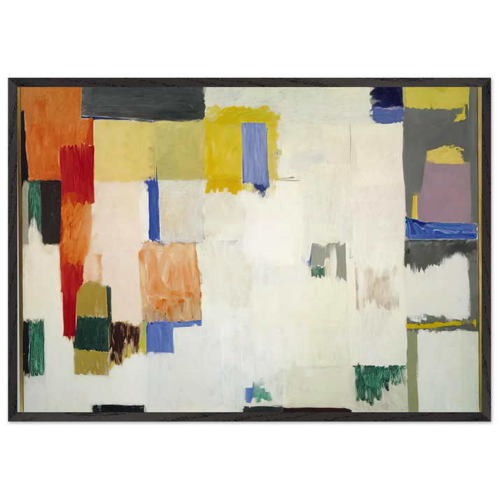 Untitled - 1956 N7 - Giorgio Cavallon 70x100 cm / 28x40 inches Framed Art Print – Black Wooden Frame