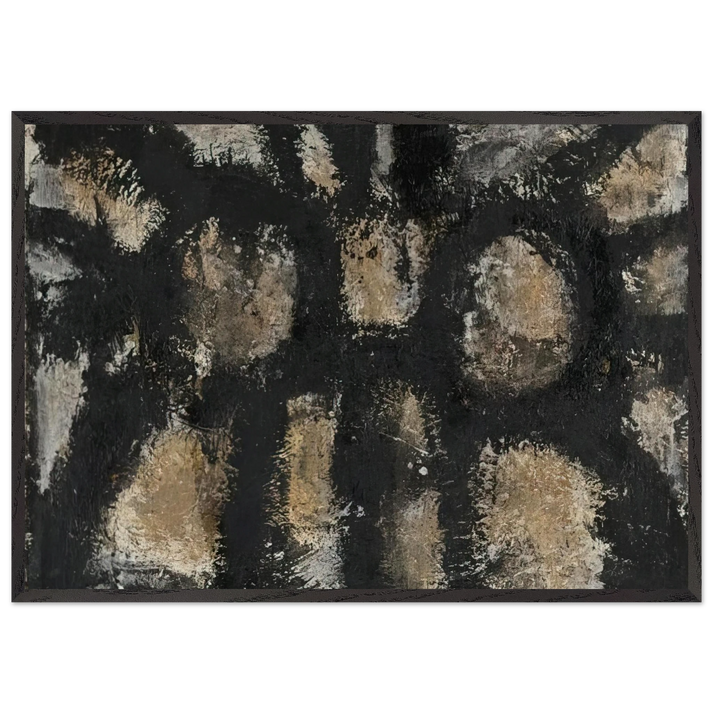 Myo - Cy Twombly 70x100 cm / 28x40 inches Framed Art Print – Black Wooden Frame