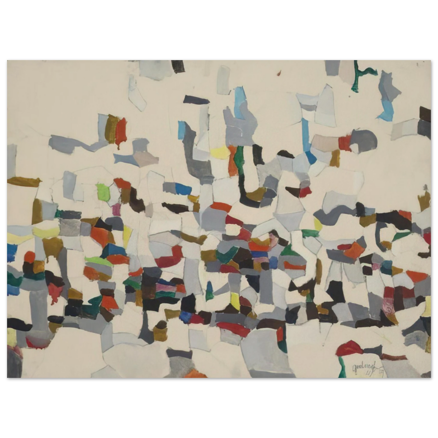 Robert Goodnough - Untitled Composition - 1957 Fine Art Poster - Default Title