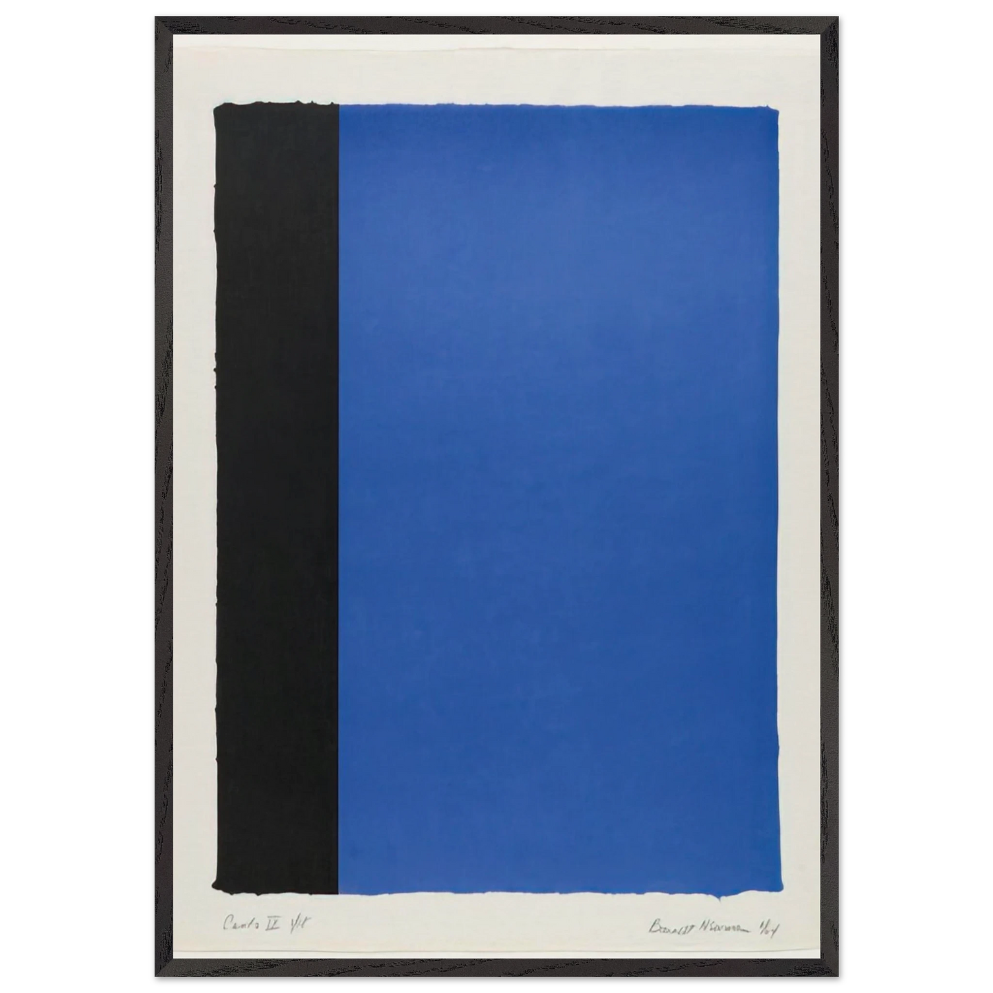 Canto IX - Barnett Newman Framed Art Print – Black Wooden Frame - Default Title - -Framed Art Print