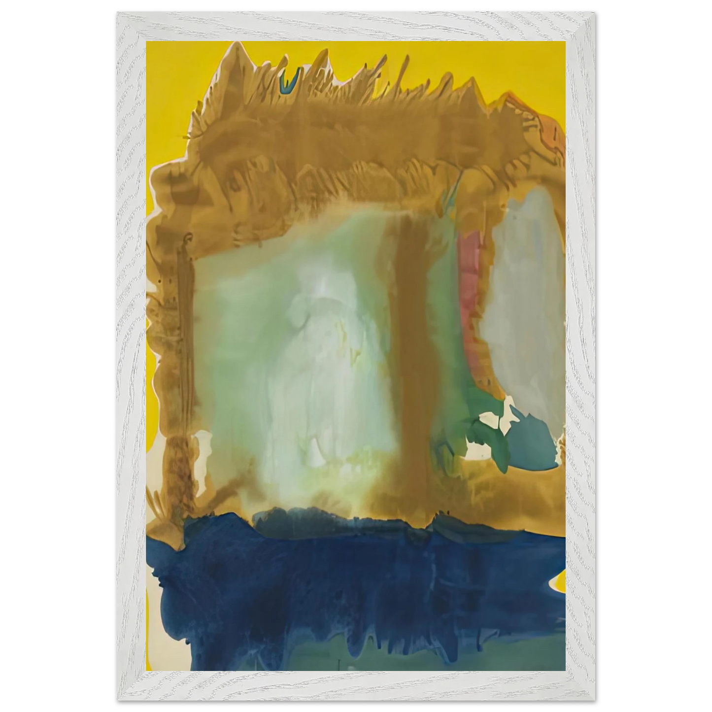 Helen Frankenthaler - Milkwood Arcade, 1963- Wall Art - 60x80 cm / 24x32 inches - Premium Wooden Framed Poster With Fine Art Paper-canvas - Wood frame