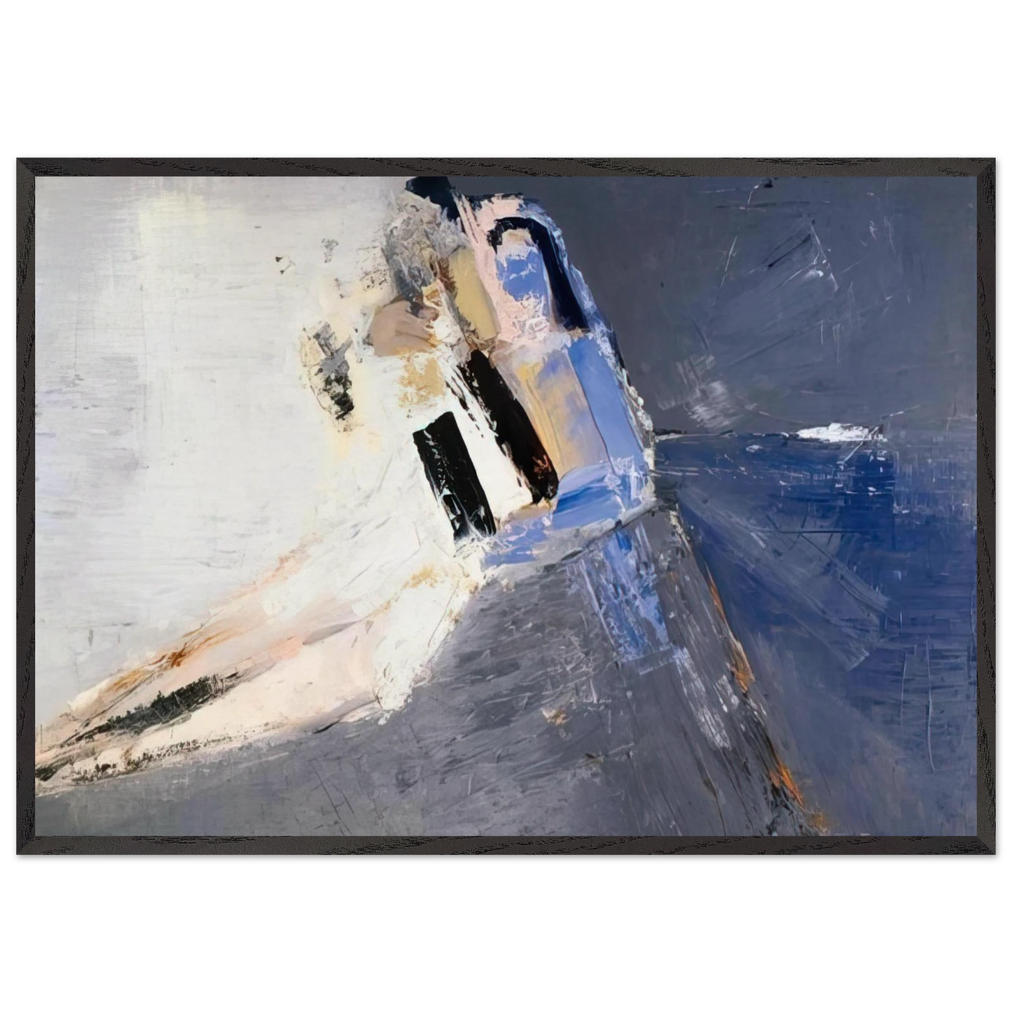 Figure accoudee - 1953 - Nicolas de Stael Framed Art Print – Black Wooden Frame - Default Title - -Framed Art Print