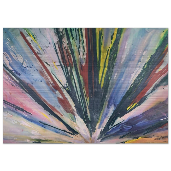 Stand - Sam Gilliam Brushed Aluminum Print - 70x100 cm / 28x40 inches | Sam Gilliam Aluminum Print | Sam Gilliam Prints