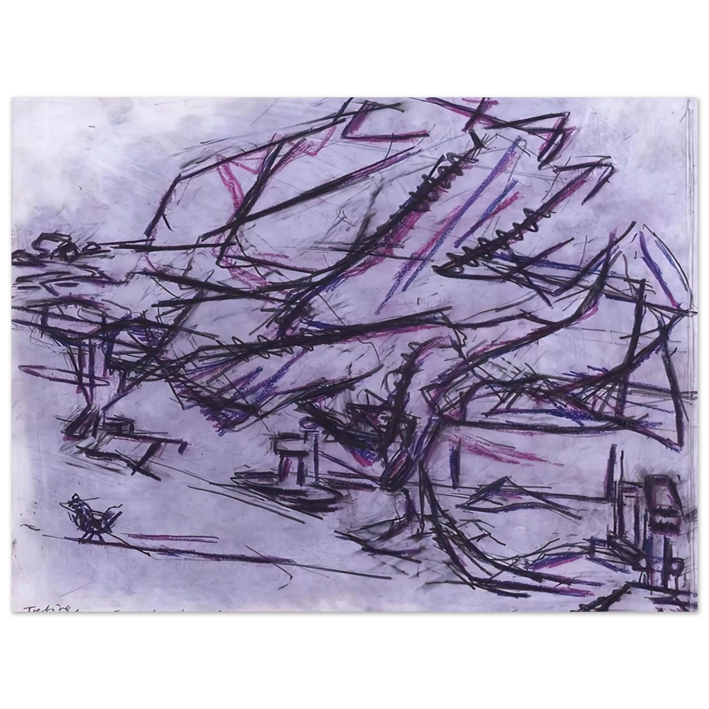 Frank Auerbach - TREE AT TRETIRE Fine Art Poster - Default Title
