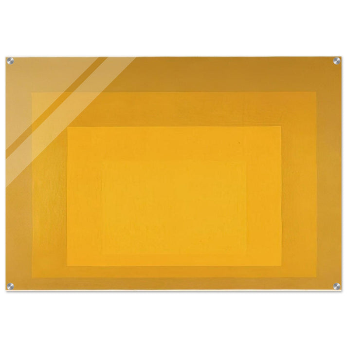 STUDY FOR HOMAGE TO THE SQUARE DEPARTING IN YELLOW 1964 - Josef Albers Acrylic Print - 70x100 cm / 28x40″ inches